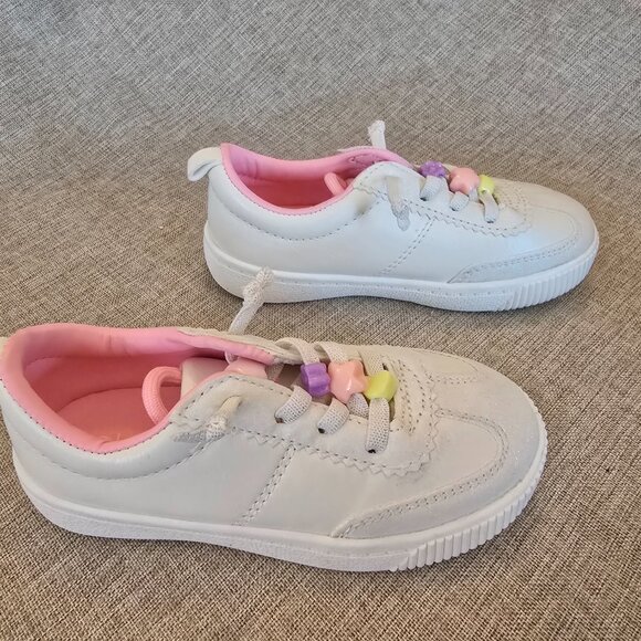 Carter's Kids Galaxy Sparkle White Slip On Sneaker, Size 9 - Picture 3 of 6